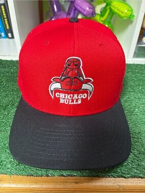 Chicago Bulls Red & Black Snapback Hat